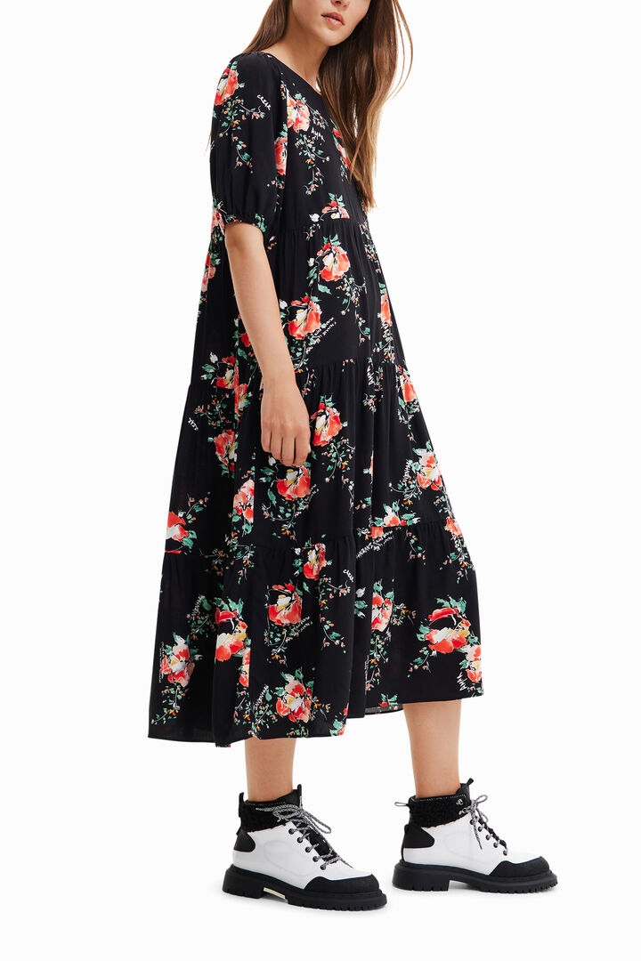 Floral midi dress | Desigual
