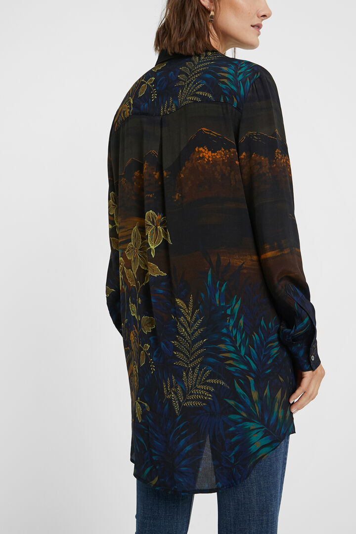 Camisa larga Hawaiana | Desigual