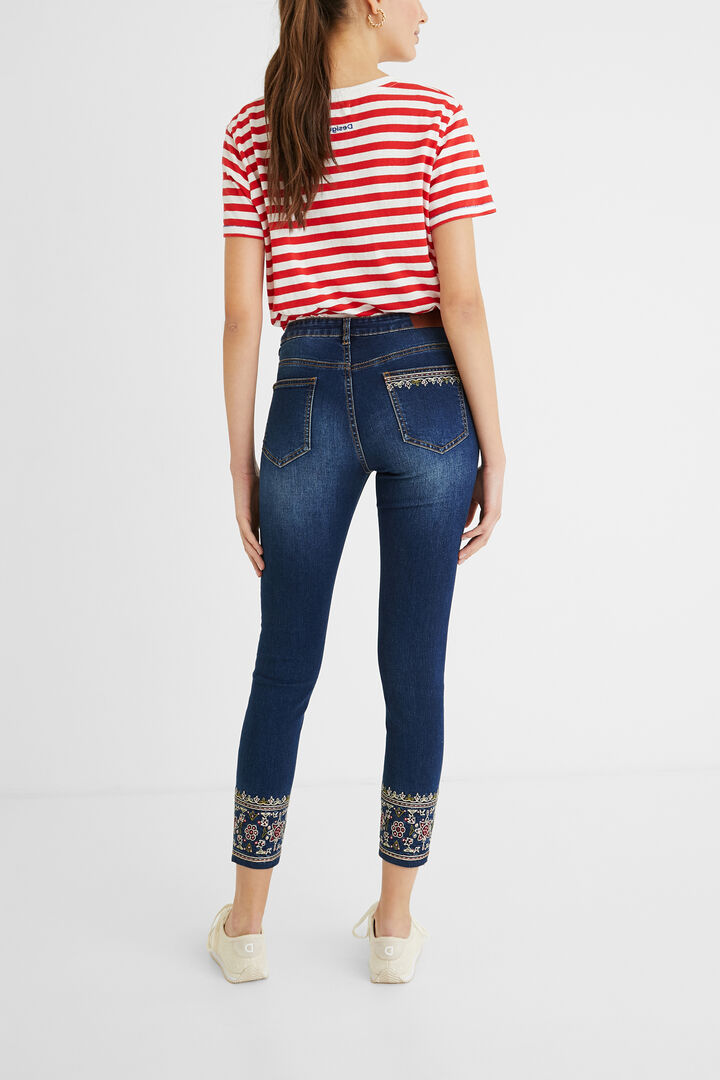 Pantalon en jean skinny exotique | Desigual
