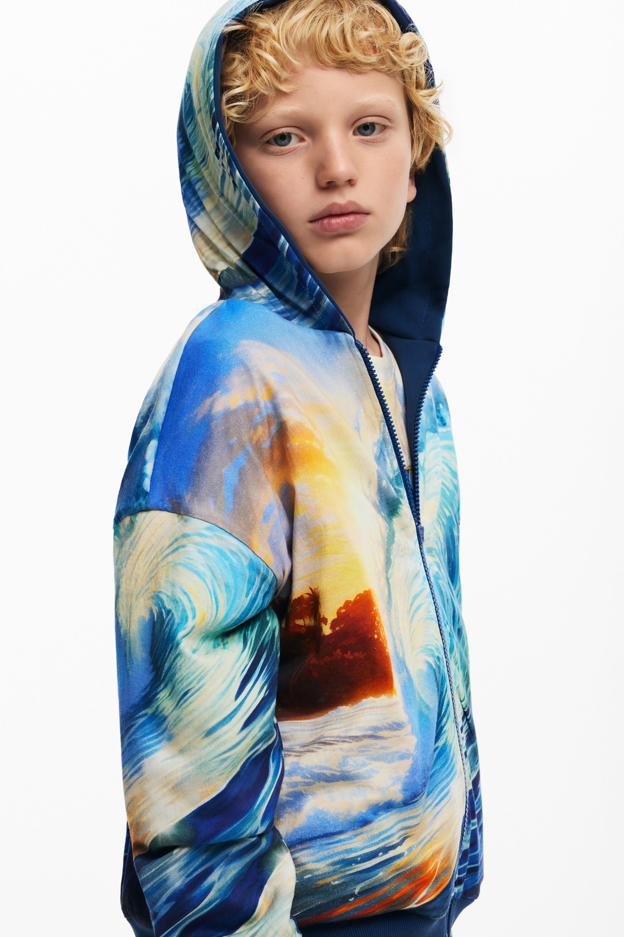 Reversible sweatshirt