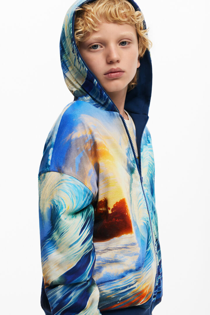 Reversible sweatshirt