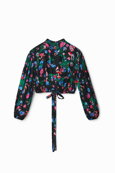 M. Christian Lacroix cropped floral blouse | Desigual