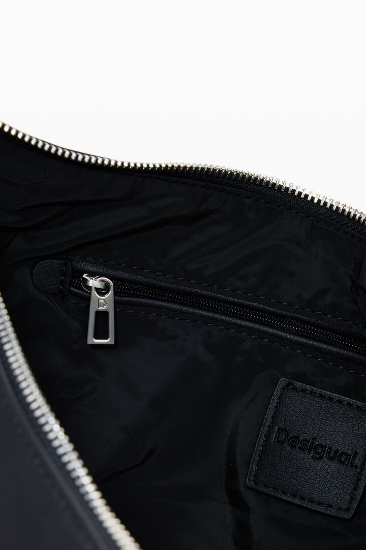 Medium faux leather bag with 3D logo | Desigual