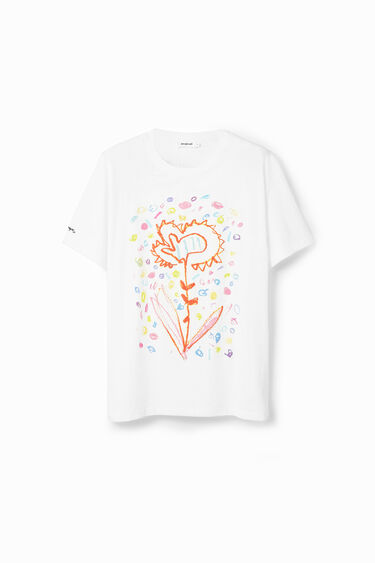 Camiseta relaxed flor arty | Desigual