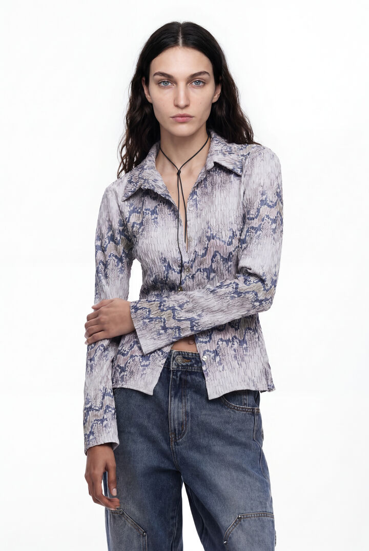 Snake fluid shirt