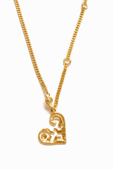 Zalio gold plated small heart necklace | Desigual