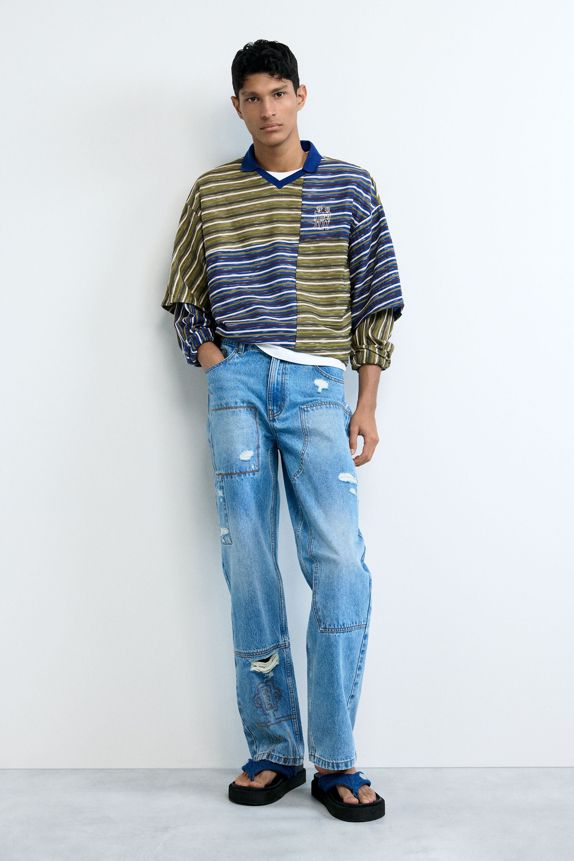 Desigual, Jeanshose nähte, Herren, Baumwolle, Blau, 36