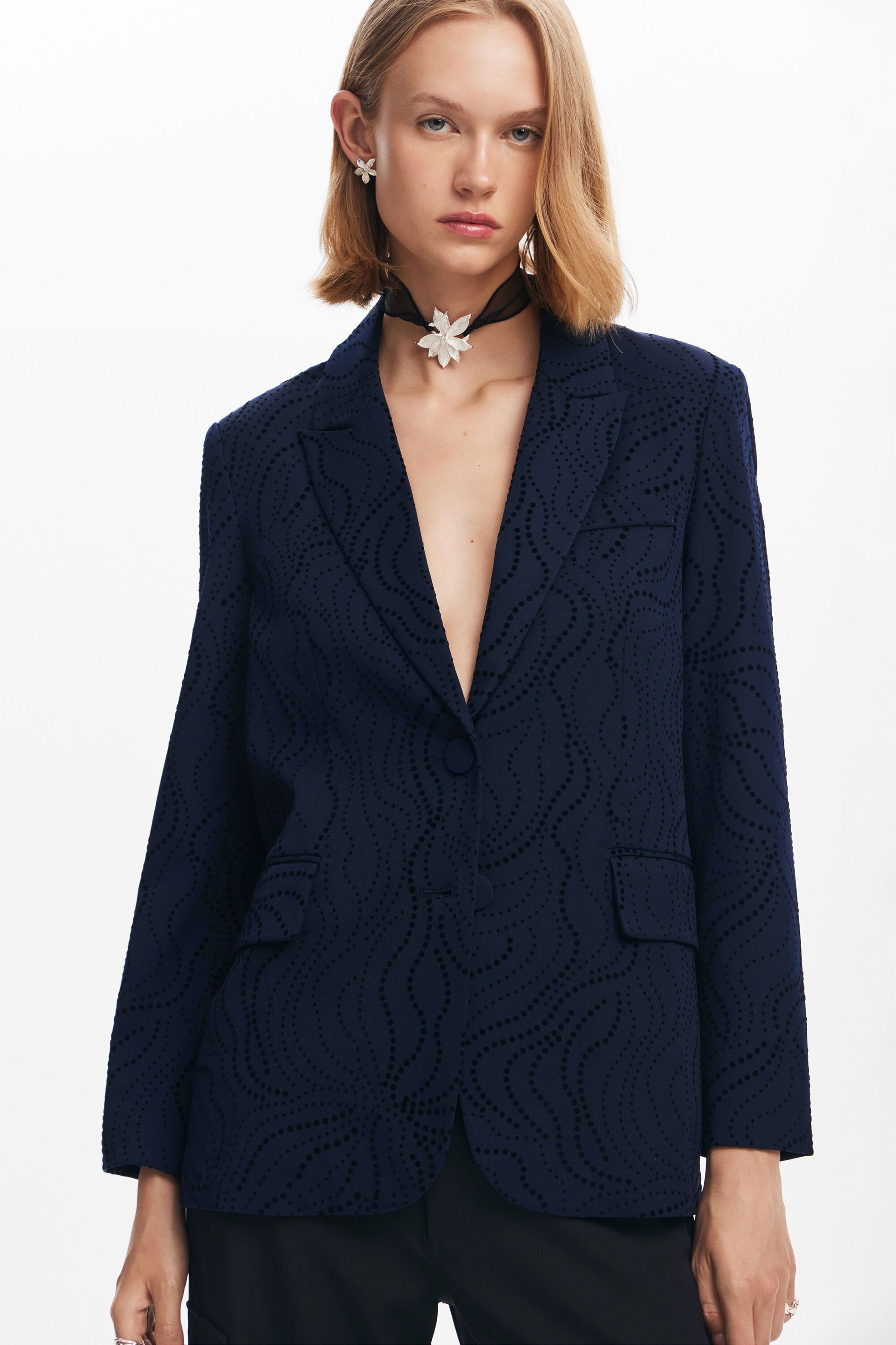 Women's embroidered blazer cheap
