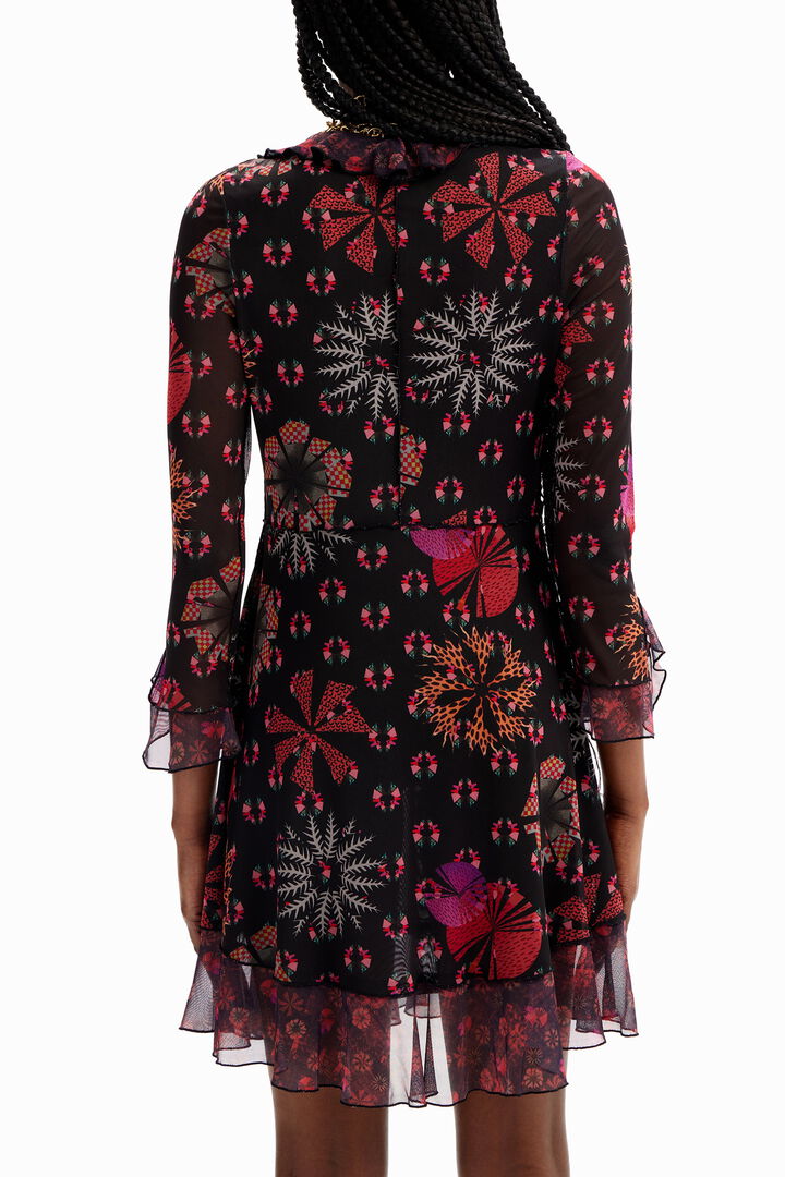 Short ruffle dress | Desigual