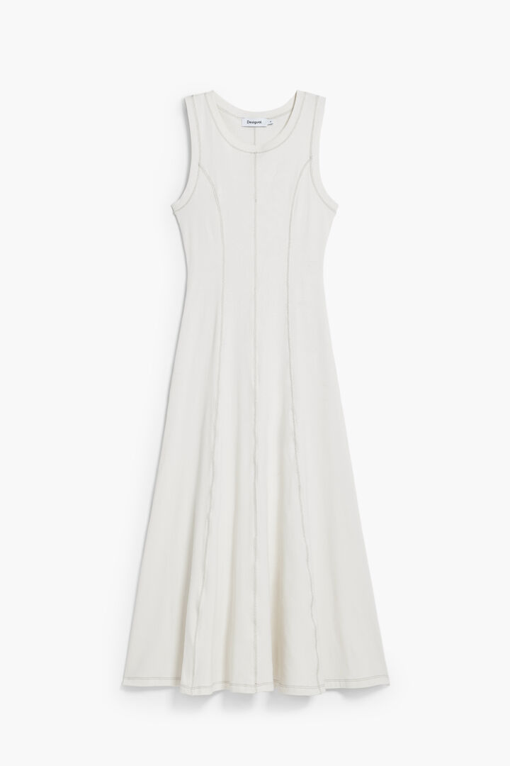 Vestido midi vaquero costuras | Desigual