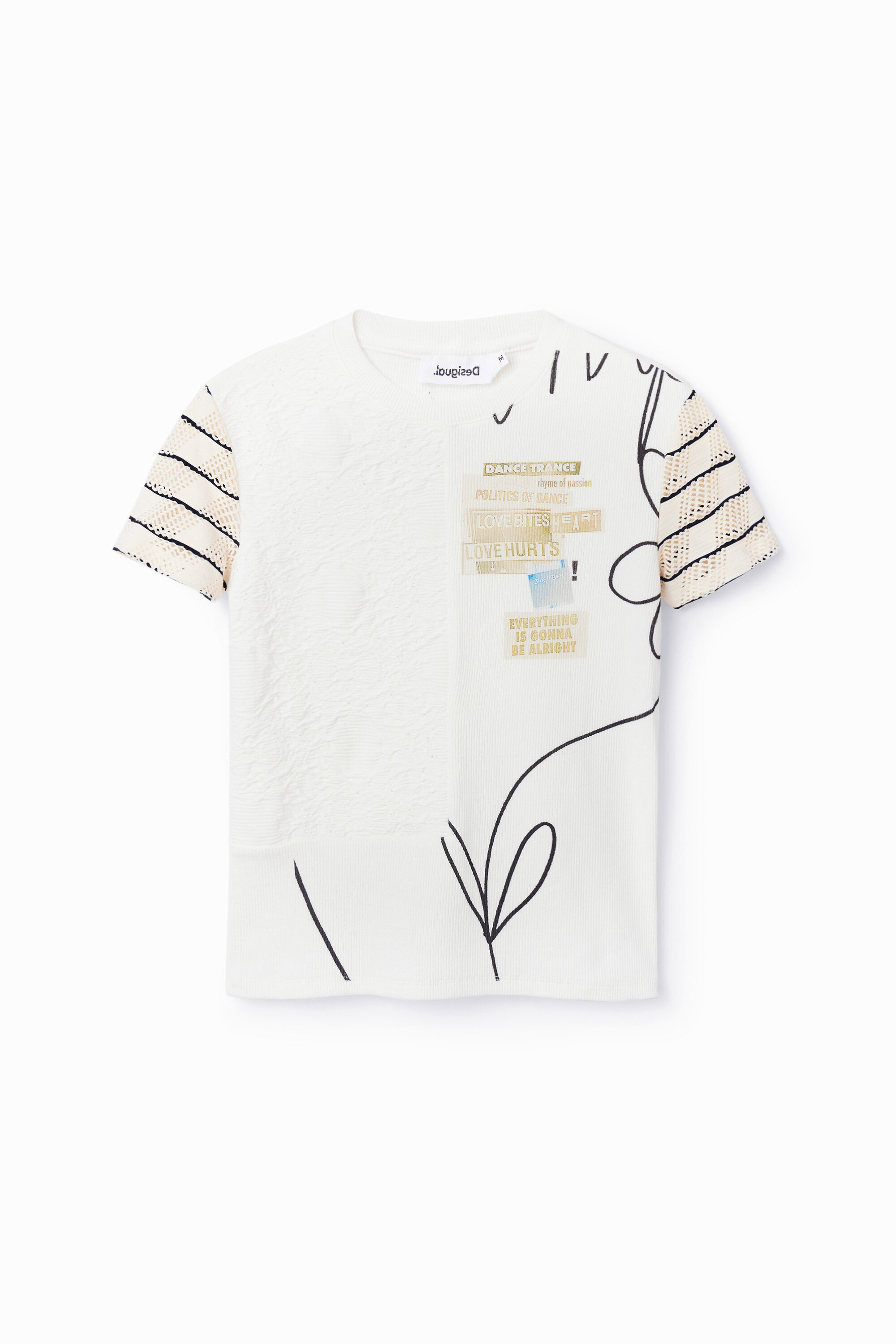 Textured knit T-shirt