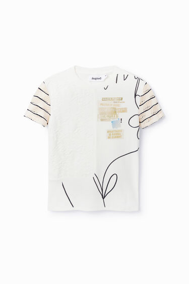 Camiseta punto texturas | Desigual