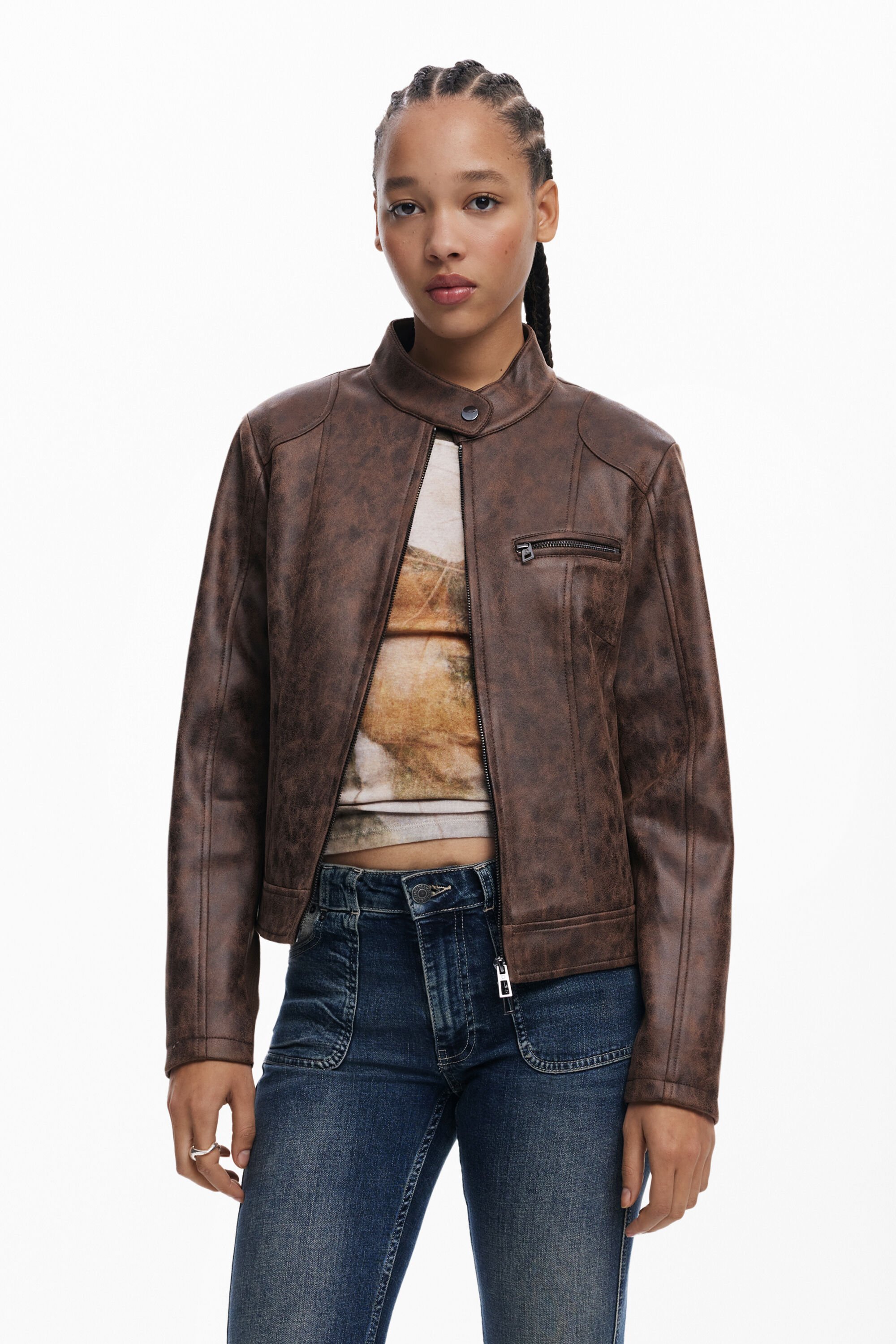 Stehkragenjacke