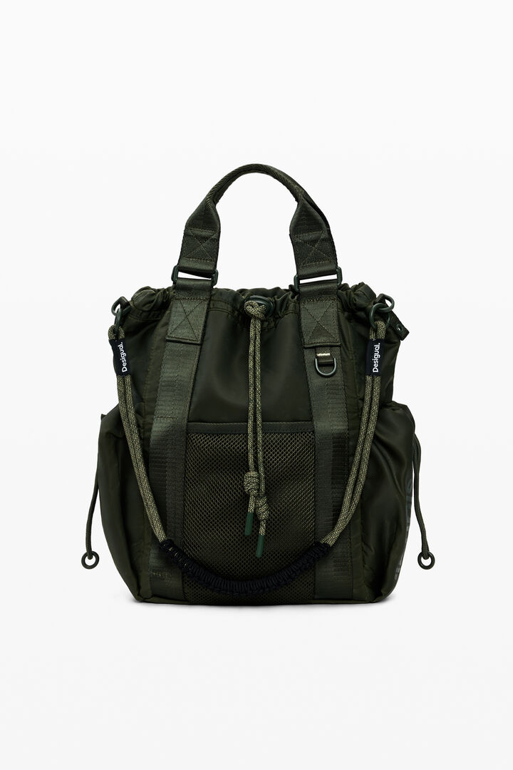 Sac à dos multiposition en nylon ciré