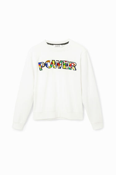 Sweat-shirt patch "Power" | Desigual