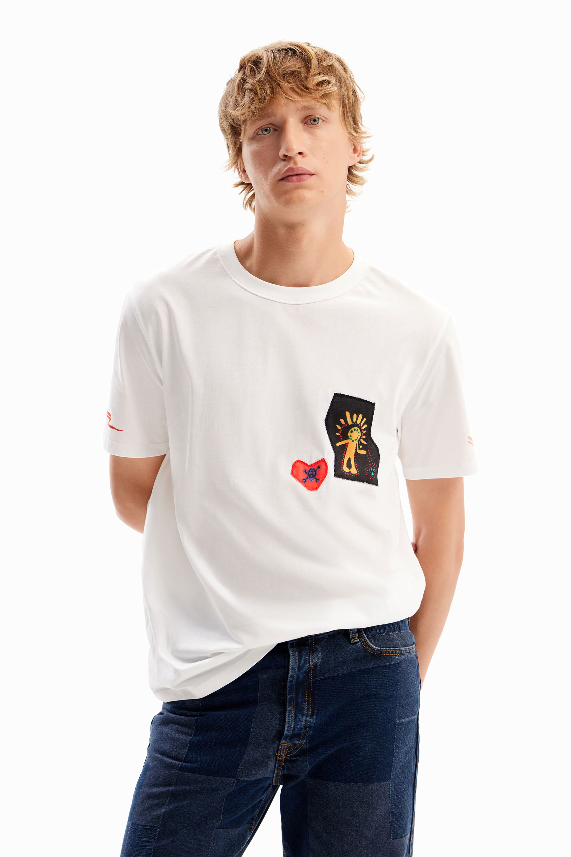 Desigual Sphinx patches T-shirt