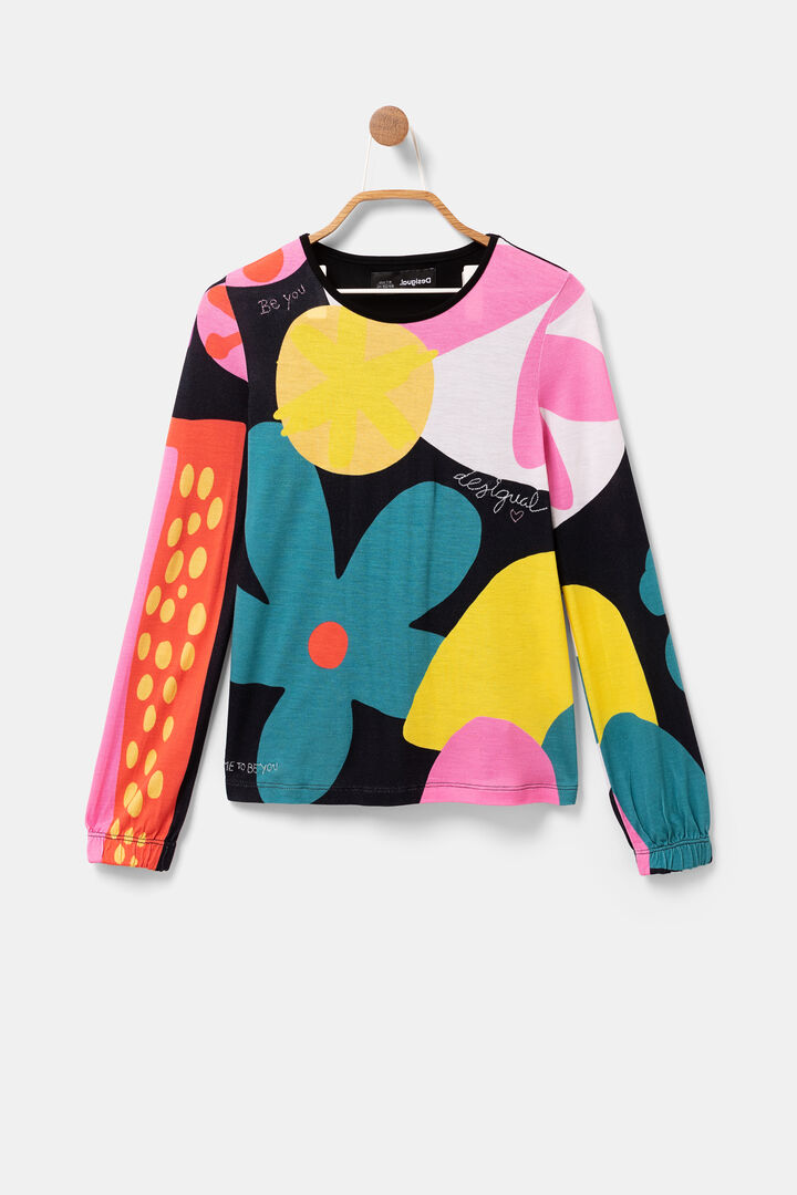 Cotton T-shirt daisies | Desigual