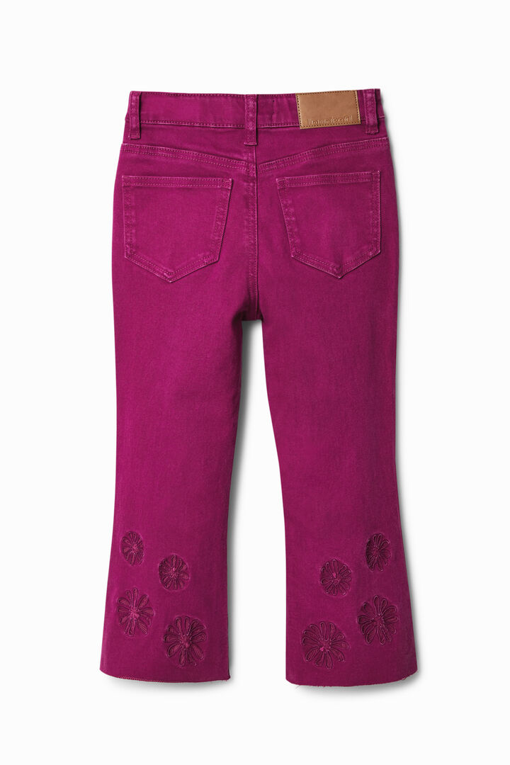 Jean patte d'éph court floqué | Desigual