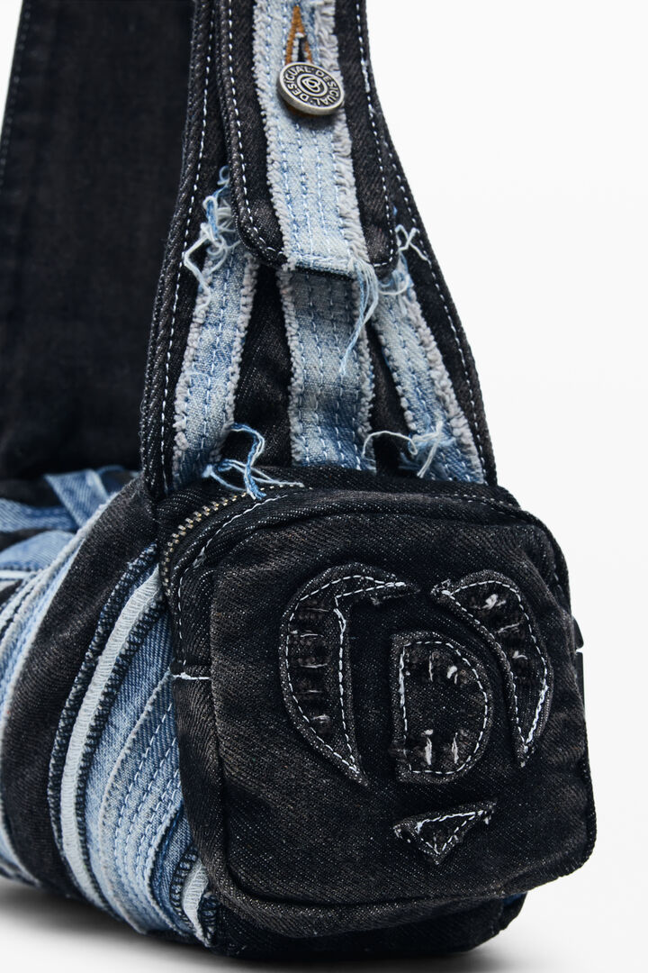 Sac moyen en denim patch | Desigual