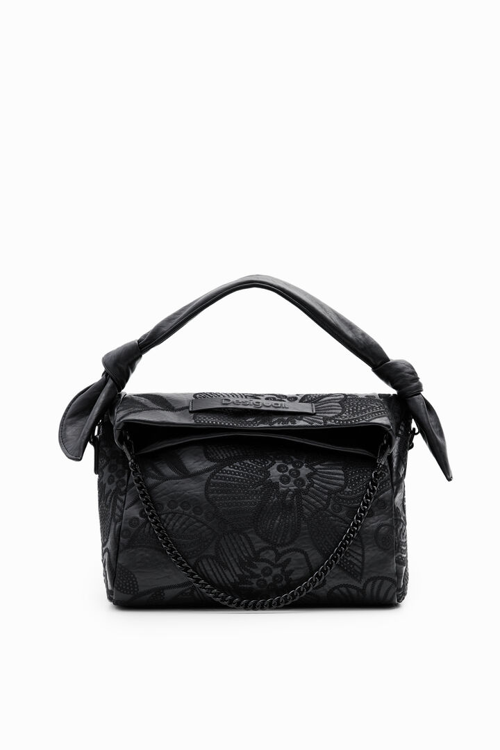 Bolso M bordado flores | Desigual