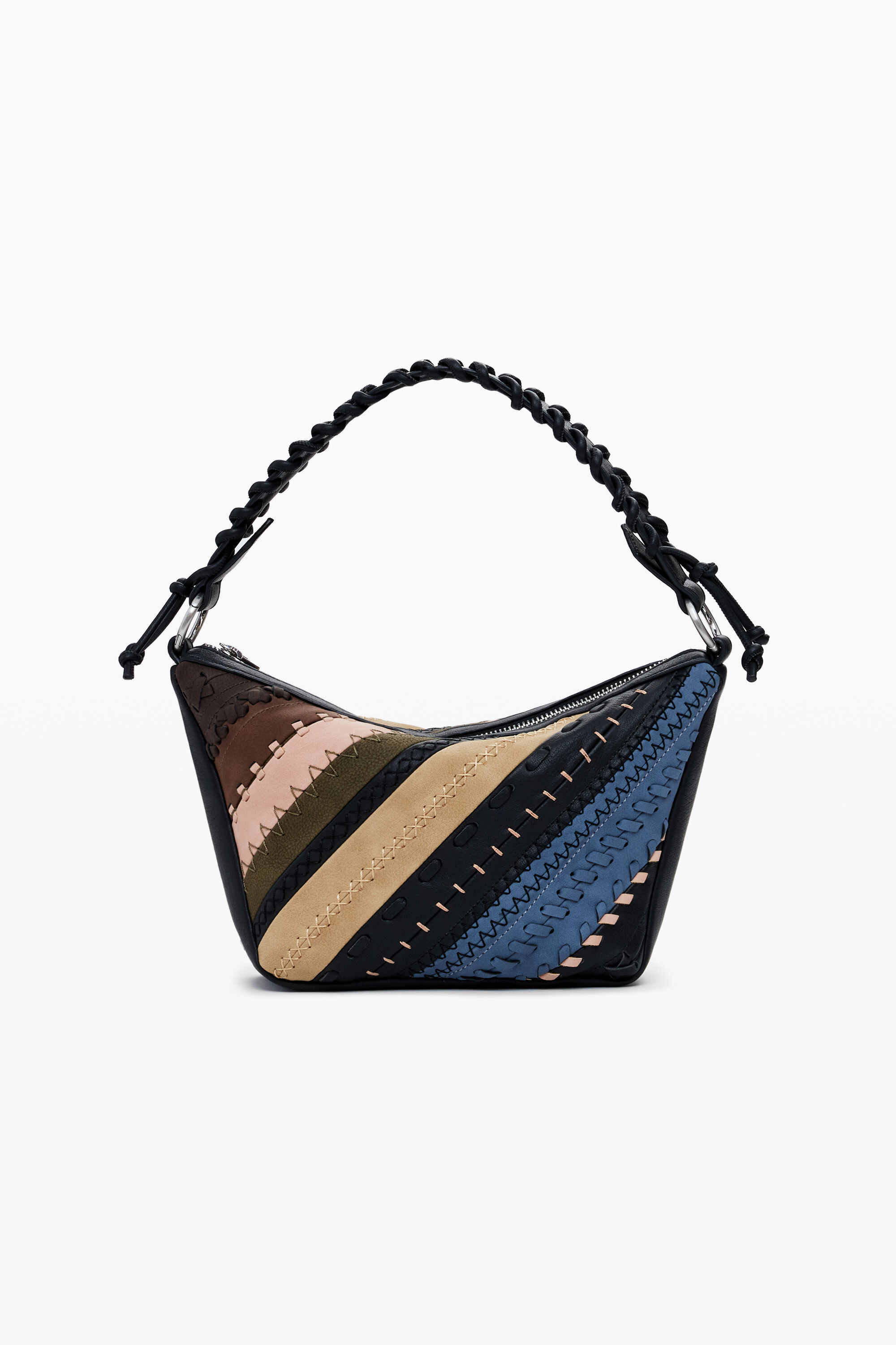 Sac à épaule patchwork moyen - Desigual - Modalova