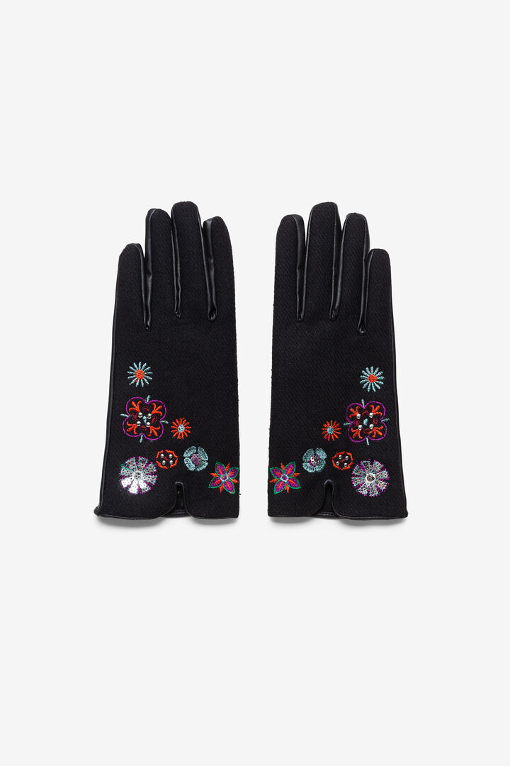 Short embroidered gloves | Desigual