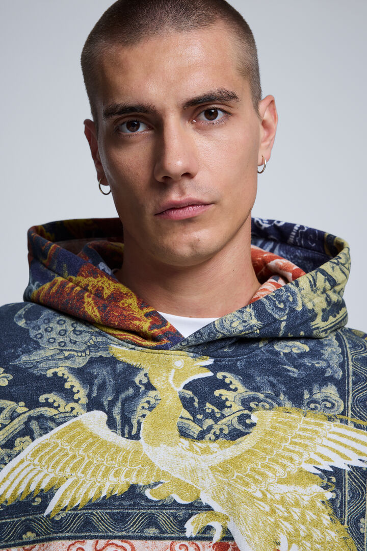 Printed Hooded Sweatshirt