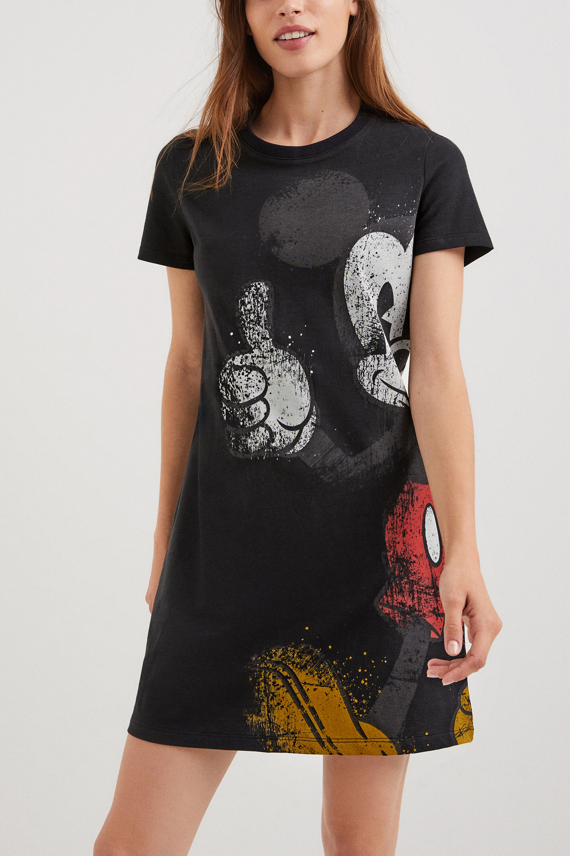T-Shirt-Kleid mit Micky
