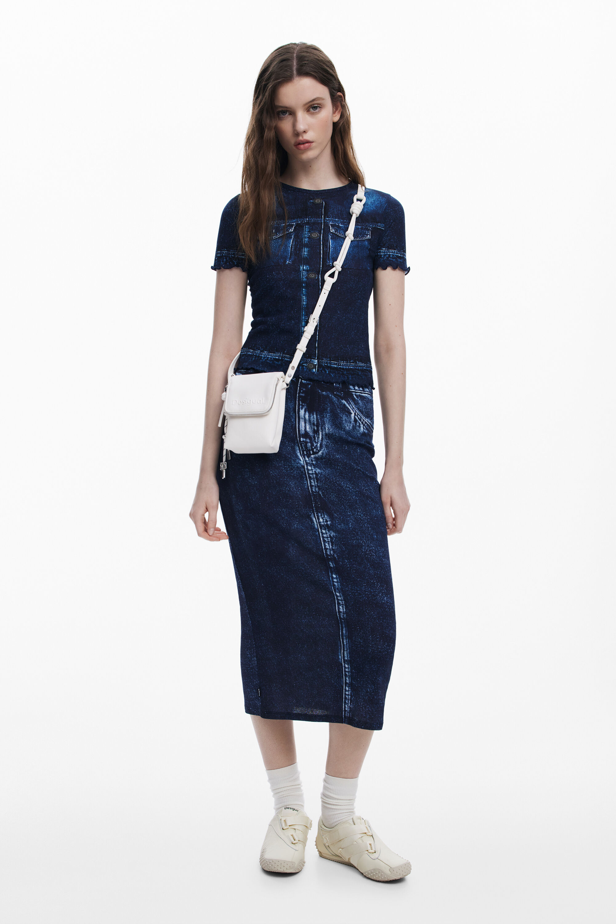 Desigual 携帯電話用財布 In White