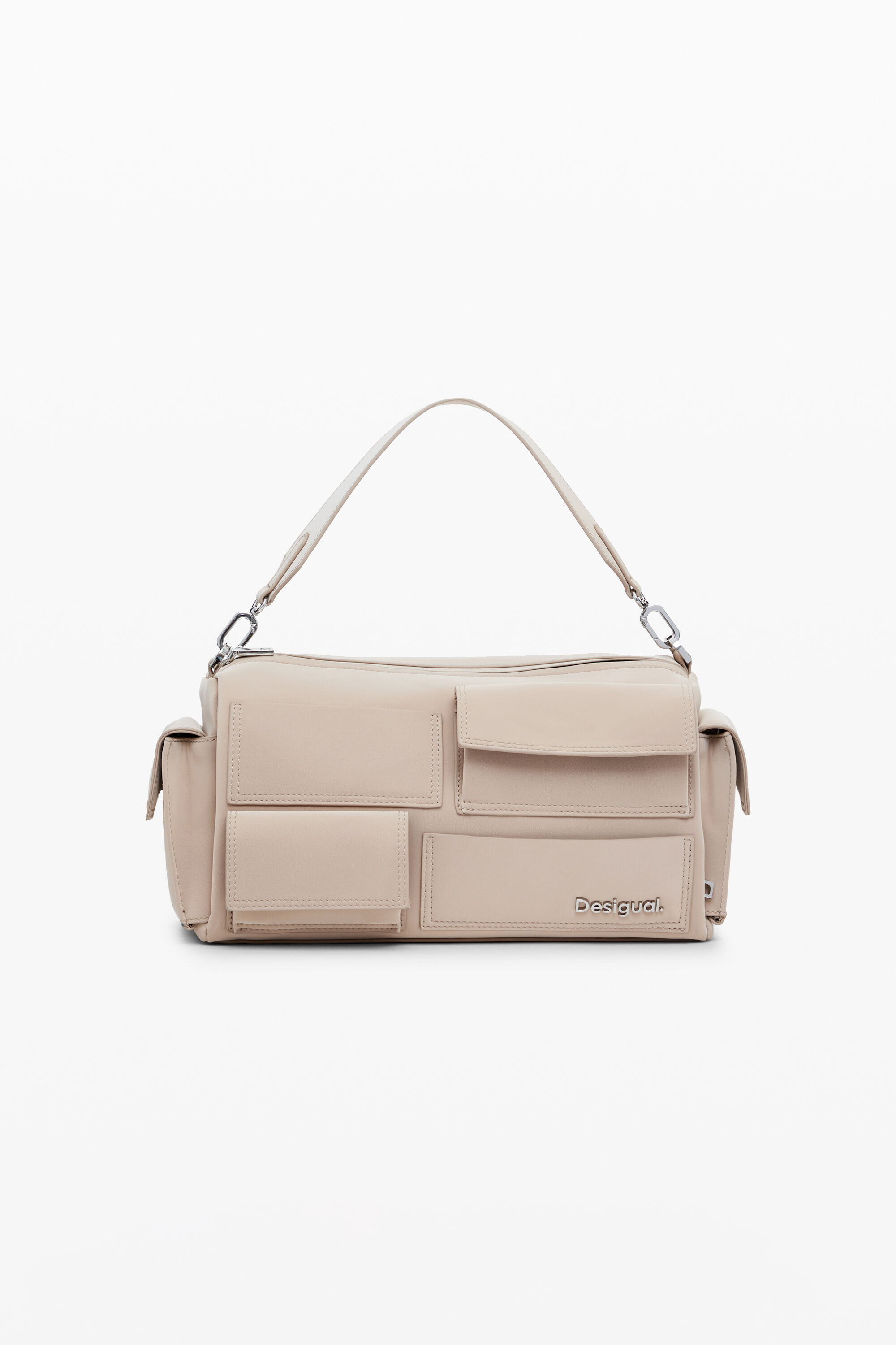 Desigual, Multifach-Baguette-Tasche, Damen, Polyurethan, Weiß, U