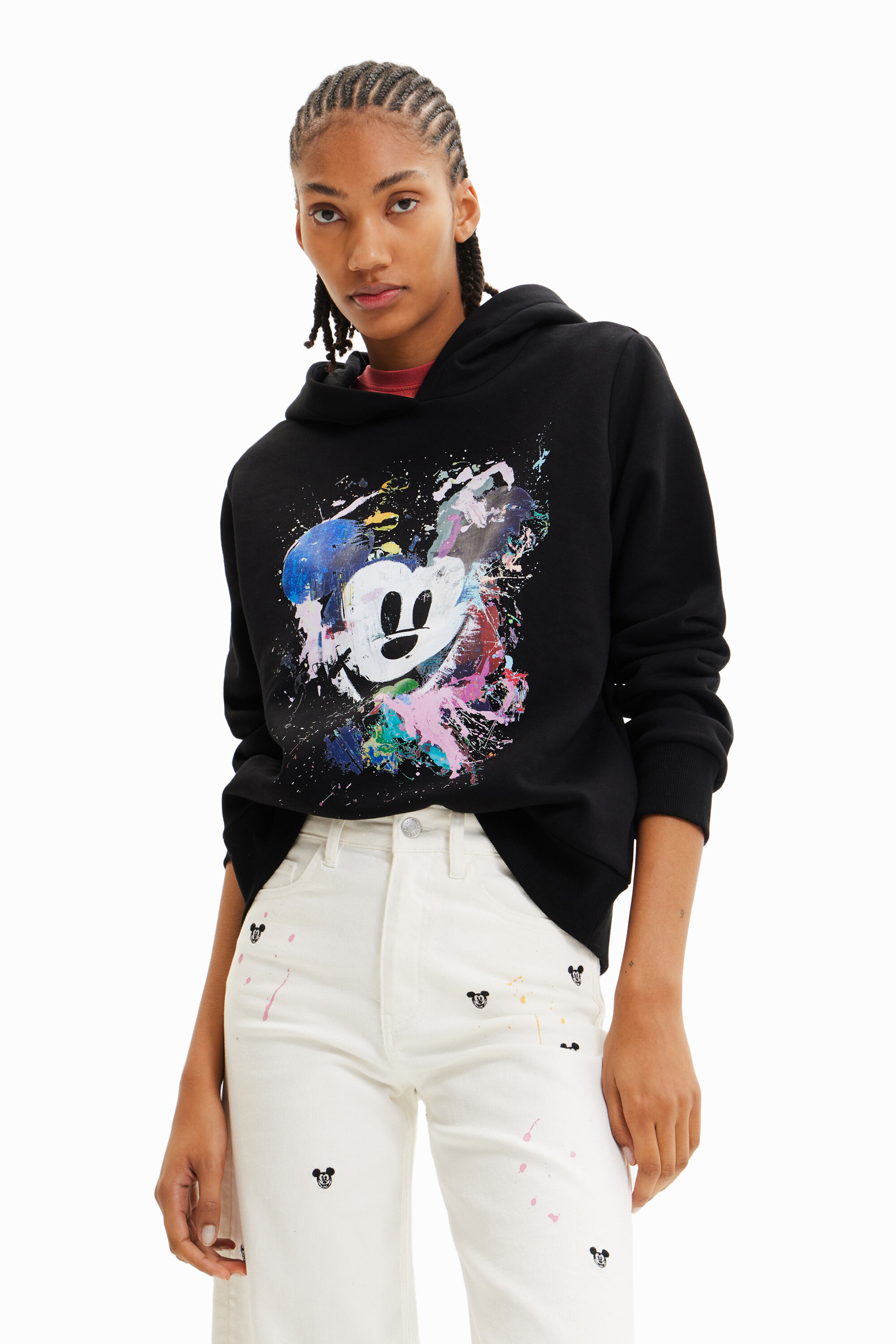 Desigual Disney's Mickey Mouse splatter sweatshirt