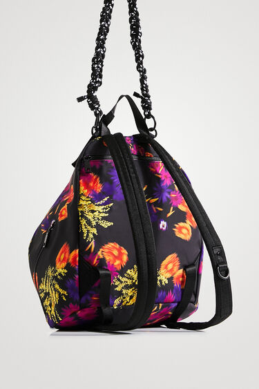 Mali višepozicijski ruksak s cvjetnim printom | Desigual