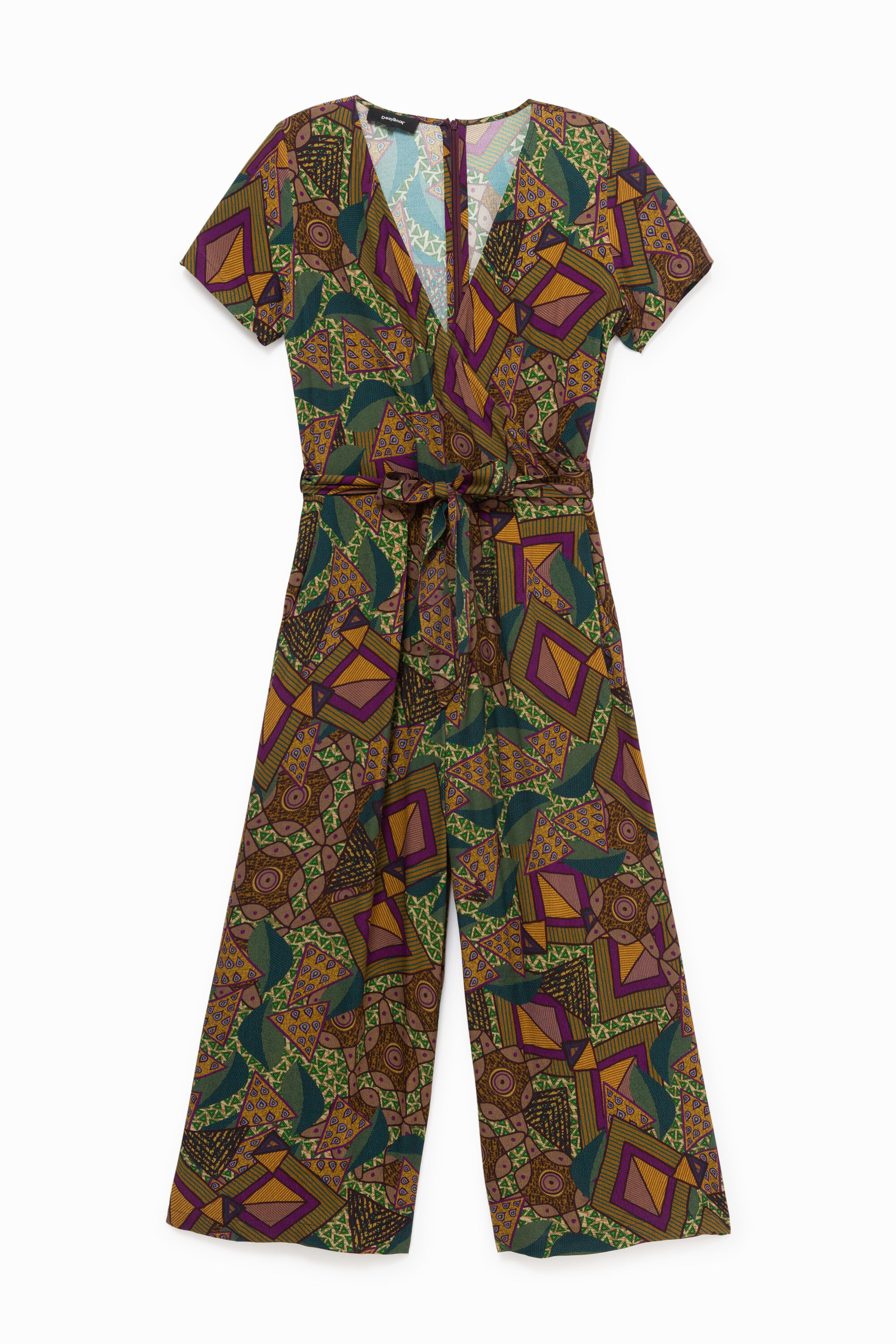 Jumpsuit mit afrikanischem, geometrischem Muster