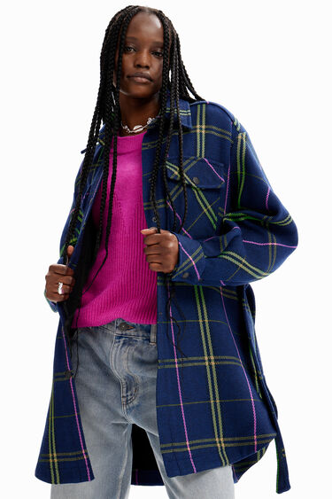 Chaqueta sobrecamisa cuadros | Desigual