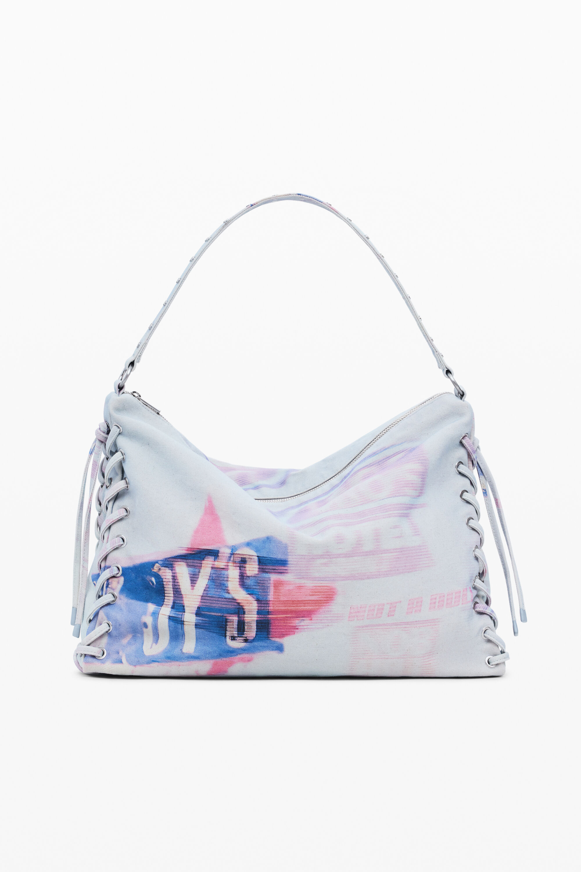 Medium printed shoulder bag