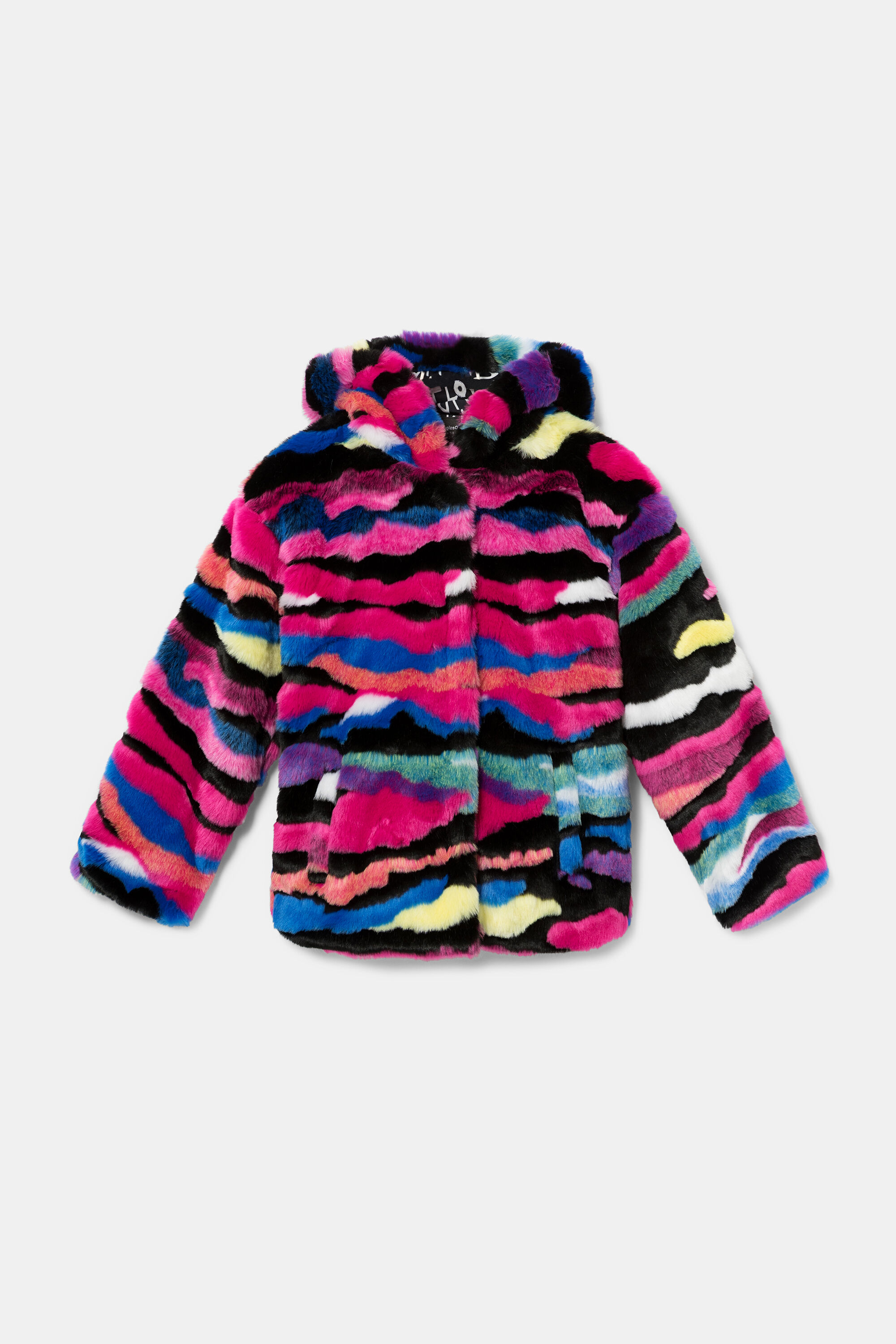 Chaqueta peluche desigual new arrivals