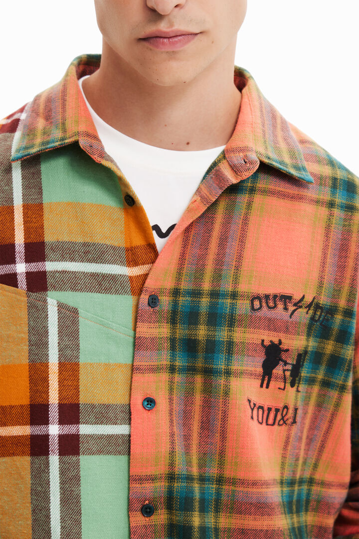 Oversize plaid shirt | Desigual