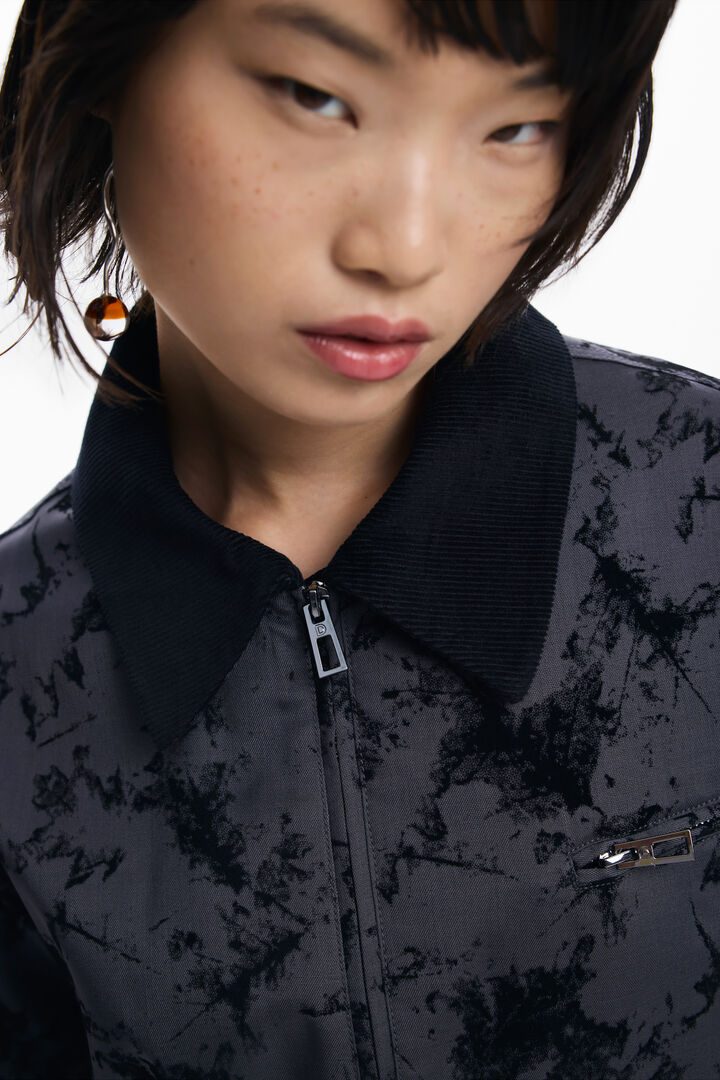 Short jacket with embroidery | Desigual
