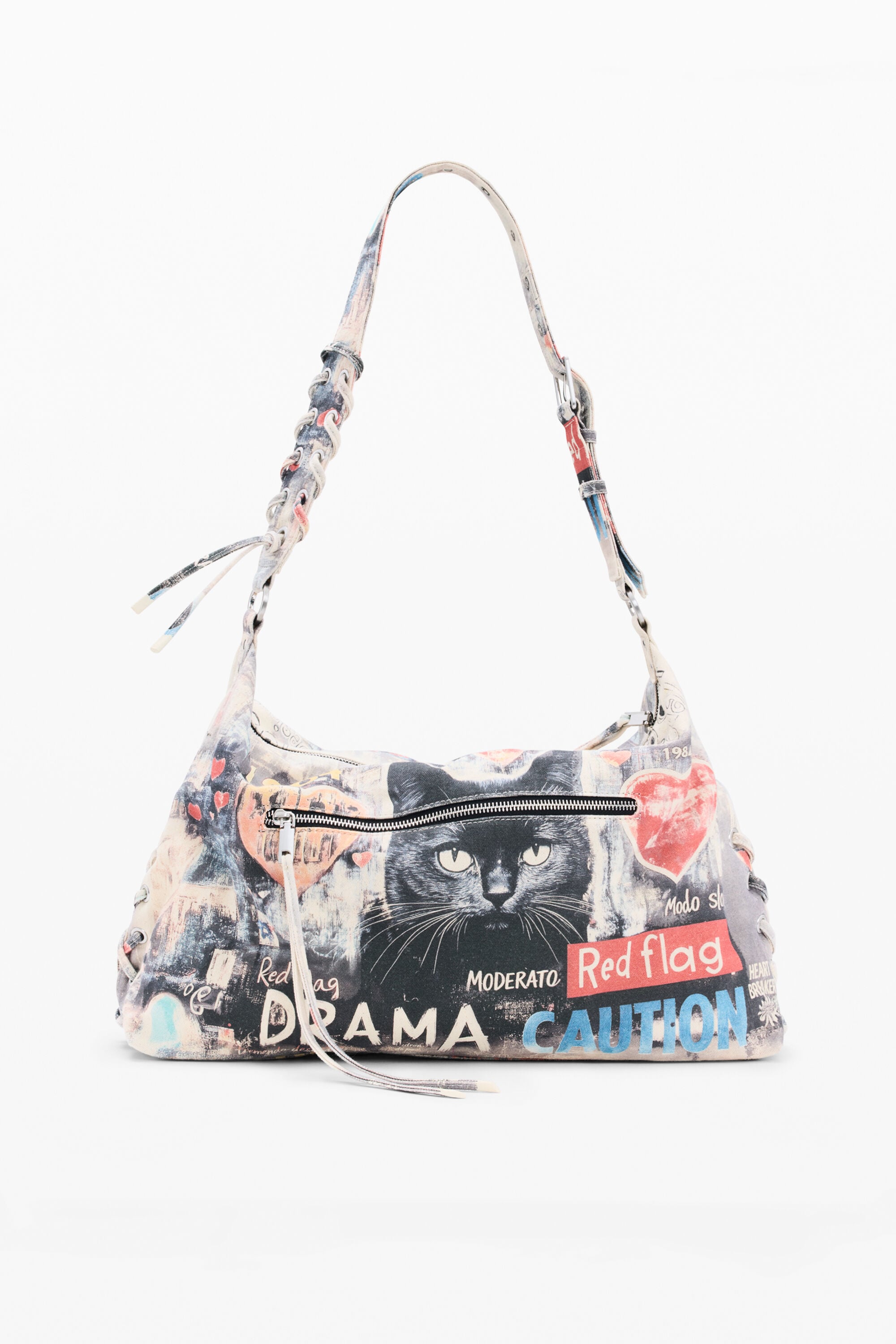 【セール】新品✨Desigual 2025新作 多収納レディースバッグ Large Printed Bag multicolour women's accessories I Desigual.com