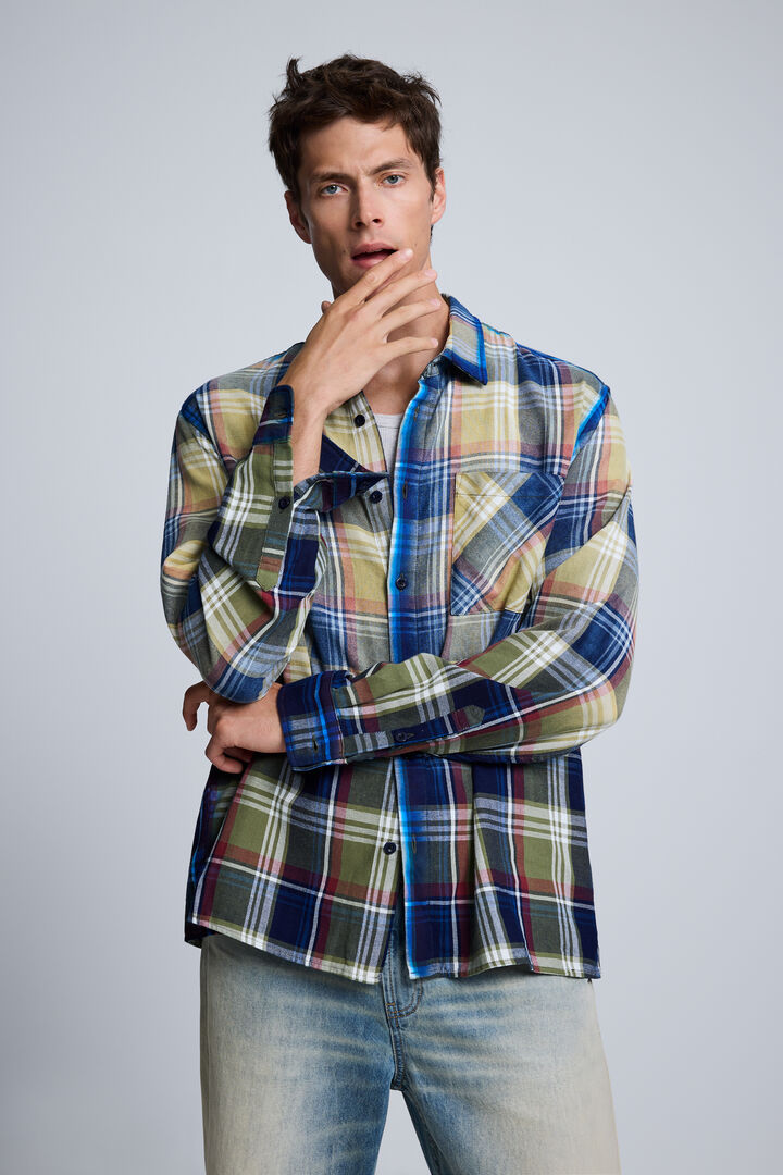 camisa cuadros spray