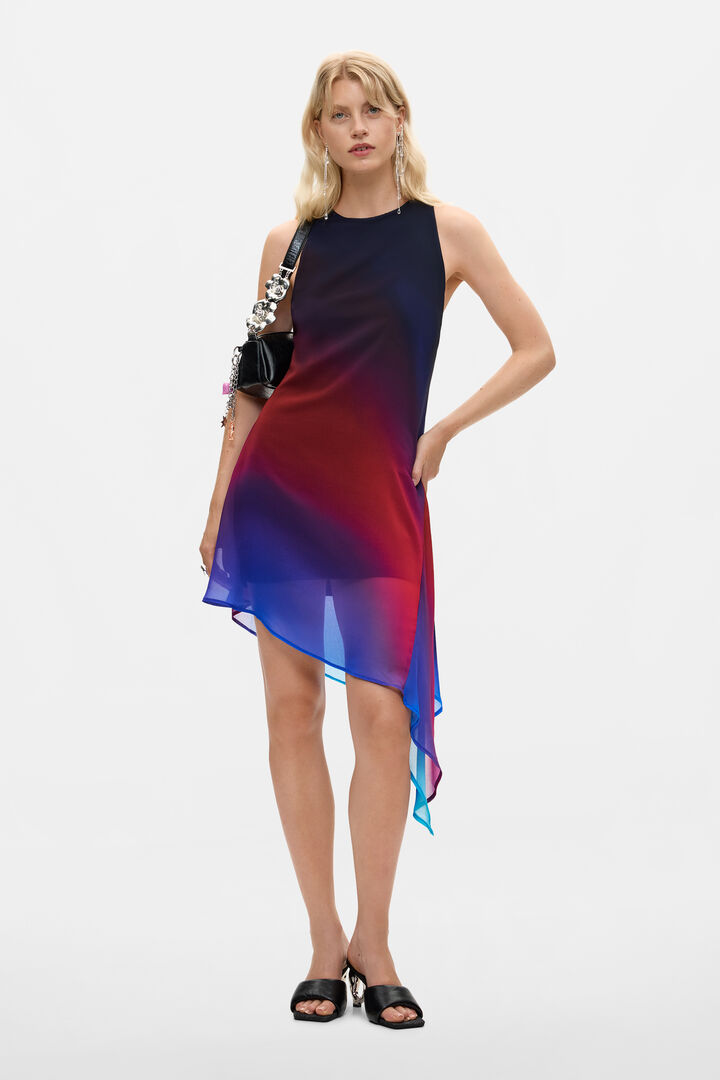 Asymmetric sleeveless dress