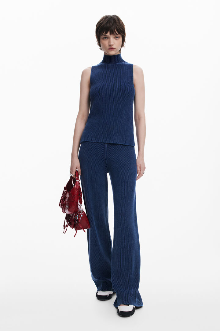 Ribbed knit pants | Desigual