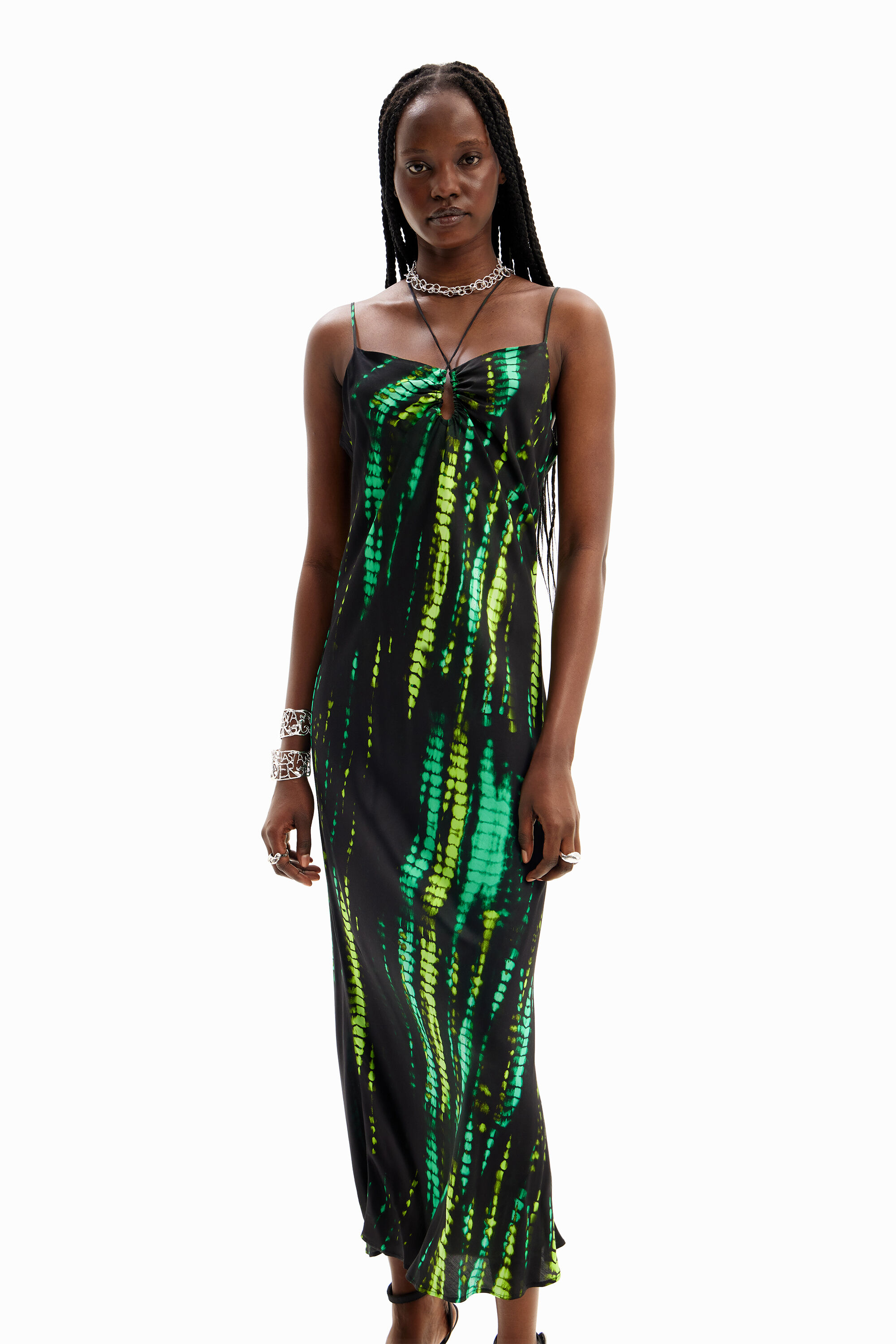 Midi jurk met tie dye voor dames I Desigual