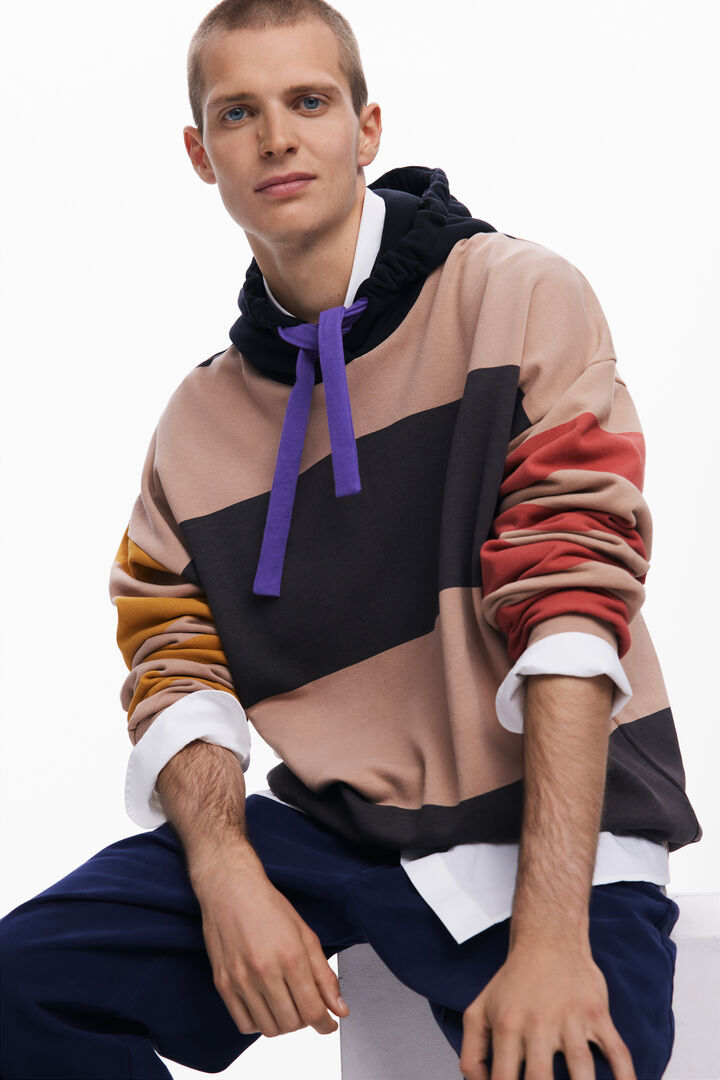 Wide-striped sweatshirt | Desigual