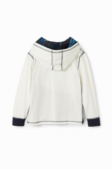 Patchwork hooded T-shirt | Desigual