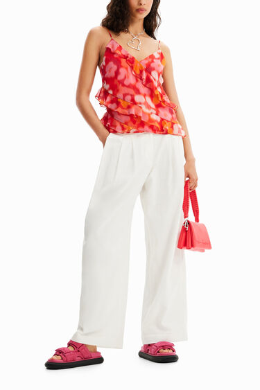 Pantalón Wide leg pinzas | Desigual