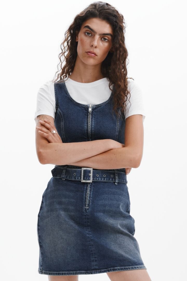 Vestido denim cinturón | Desigual