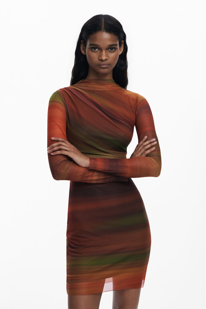 Kurzes drapiertes Tüllkleid | Desigual