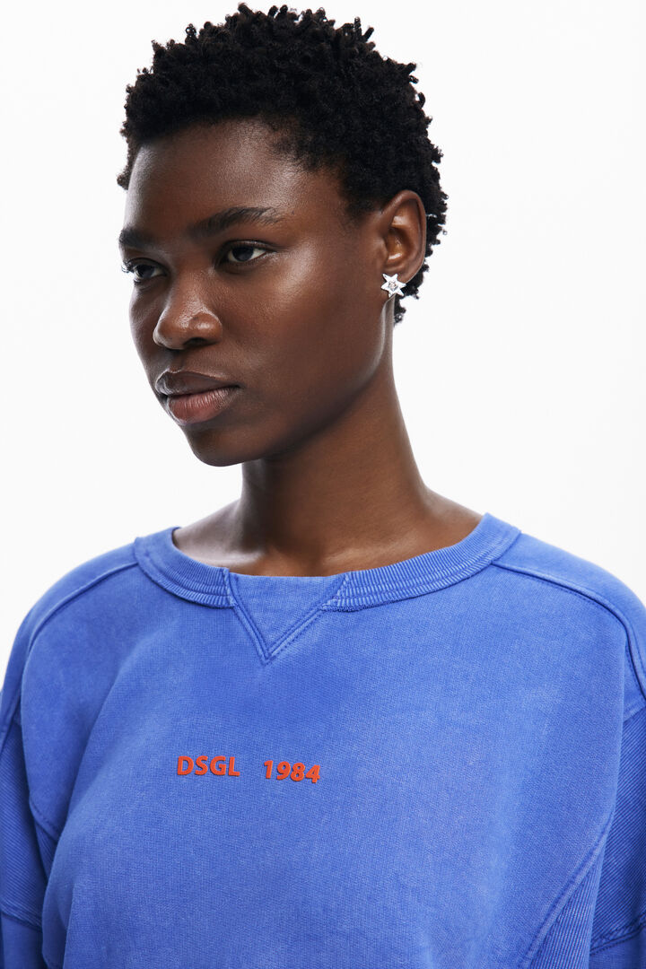 Washed effect sweatshirt | Desigual