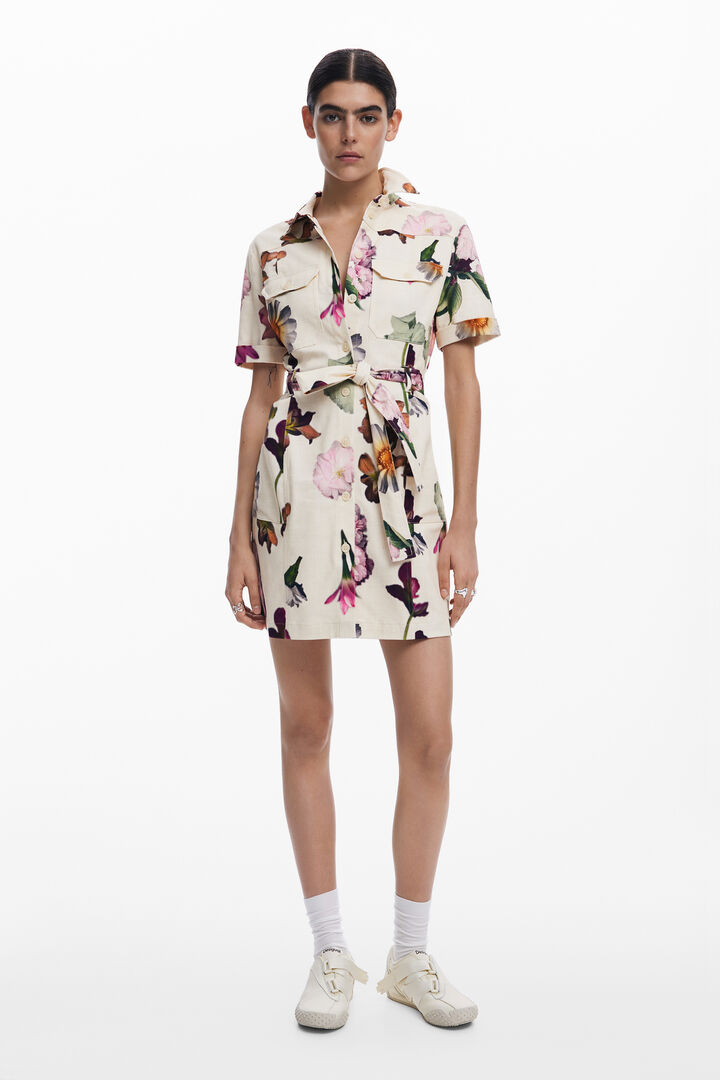 Utility shirt dress
